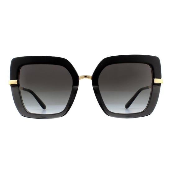 Dolce & Gabbana Sonnenbrille DG4373 32468G Top Schwarz auf Transparent Schwarz Grau Gradient - Image 1