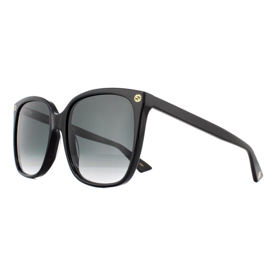 Gucci Square Womens Schwarz Grau Gradient Sonnenbrille - Image 2