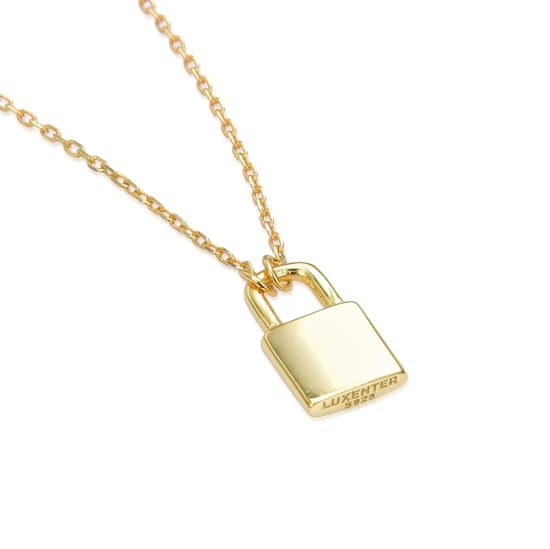 Luxenter Imlor-Halskette aus 925er Sterlingsilber mit 18 Karat Gelbgoldplattierung - Image 4