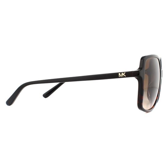 Michael Kors Square Womens Dark Tortoise Smoke Gradient de soleil Lunettes de soleil - Image 4