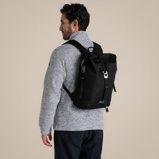 Craghoppers - "Classic Kiwi II" Rucksack, Roll Top, 16 Liter (Schwarz) - Image 3