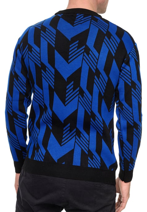 Kontrast Feinstrick Rundhals-Pullover - Image 5