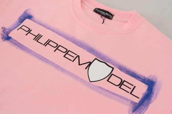 Rosa Rundhalsausschnitt Sweatshirt - Image 6