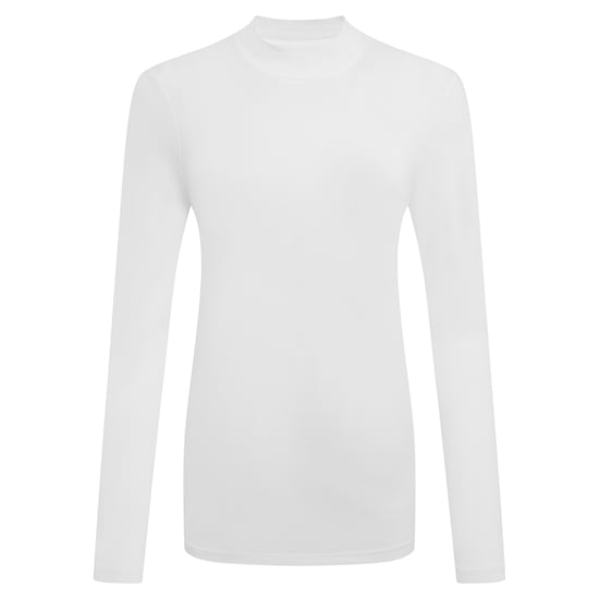Craghoppers - T-Shirt für Damen, Stehkragen, Nosilife, Emblem, Langärmlig (Weiß) - Image 2