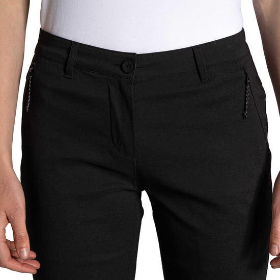 Craghoppers - "Kiwi Pro III" Caprihose für Damen (Schwarz) - Image 3