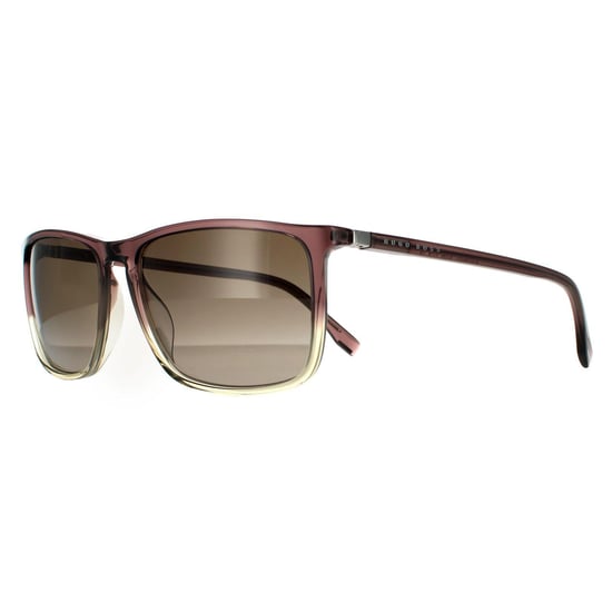 Hugo Boss Square Mens Braun Grau Braun Gradient Sonnenbrille - Image 2