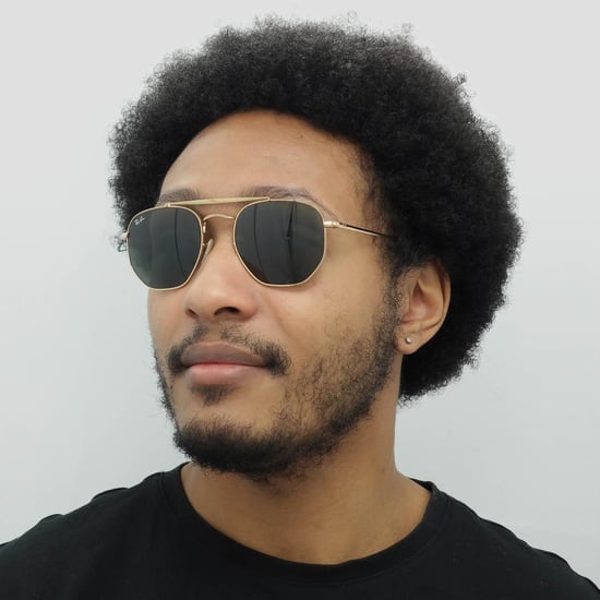 Ray-Ban Sonnenbrille Marshal 3648 001 Gold Grün G-15 - Image 6