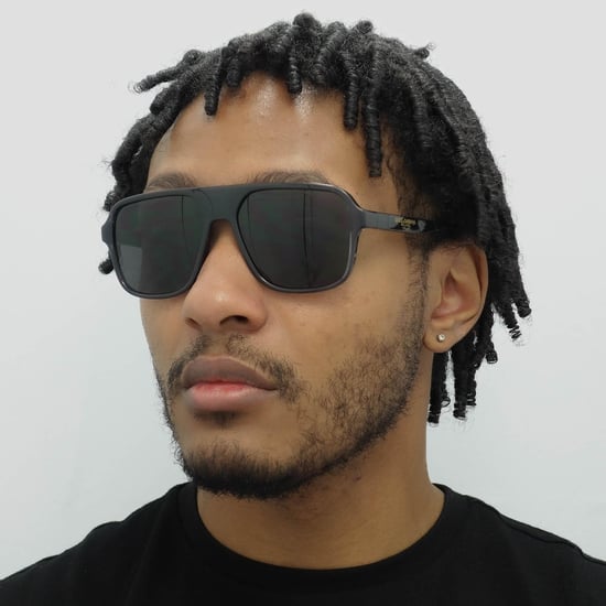Dolce & Gabbana Quadratische Herren Sonnenbrille Transparent Grau und Schwarz Dunkelgrau - Image 5