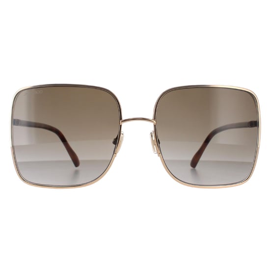 Jimmy Choo Square Damen Gold Havanna Braun Farbverlauf ALIANA/S - Image 1