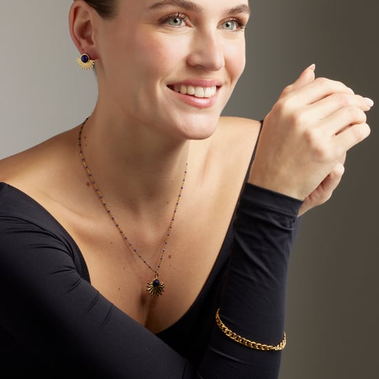 Luxenter Ohrringe aus natürlichem Lapislazuli in 18K Gelbgold - Viwing - Image 2
