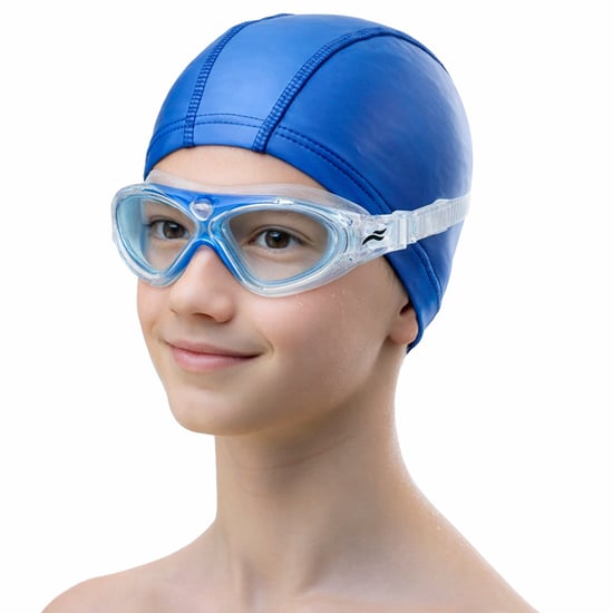 Kinder Anti-Beschlag UV Weitblick Schwimmmaske | Bequeme Schwimmmaske für Jungen und Mädchen - Image 3