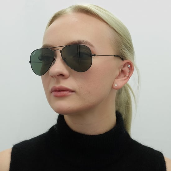 Lunettes De Soleil Ray-Ban Aviator 3025 Noir Vert Polarisé 002/58 - Image 5