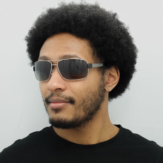 Hugo Boss Wrap Herren Ruthenium grau Gradient polarisierte Sonnenbrille - Image 6