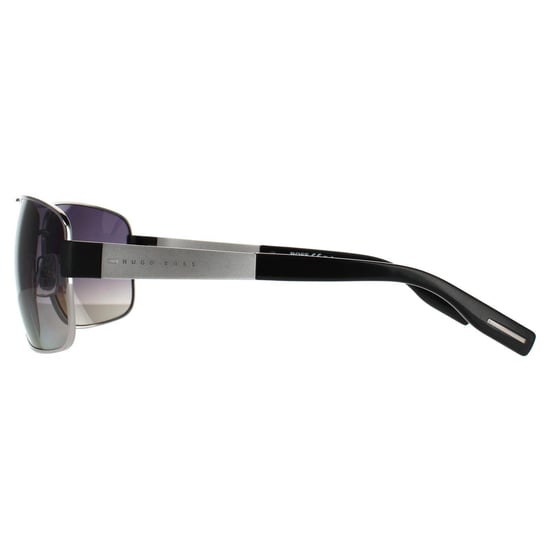Hugo Boss Wrap Herren Ruthenium grau Gradient polarisierte Sonnenbrille - Image 3