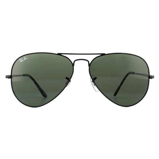 Ray-Ban Sonnenbrille Aviator Metall II RB3689 914831 Schwarz Grün - Image 1