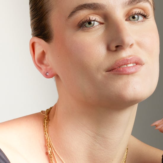 Luxenter Ohrringe, 925er Sterlingsilber und 18K vergoldete Amethyst-Zirkonia-Ohrringe - Image 2