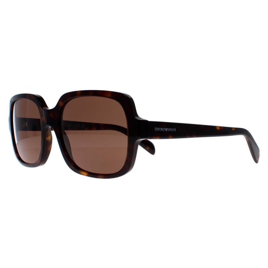Emporio Armani Quadratische Damen Shiny Havana Dunkelbraun EA4195 - Image 2