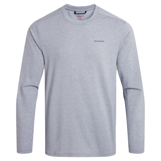 Craghoppers - "Abel" T-Shirt für Herren Langärmlig (Hellgrau Meliert) - Image 2