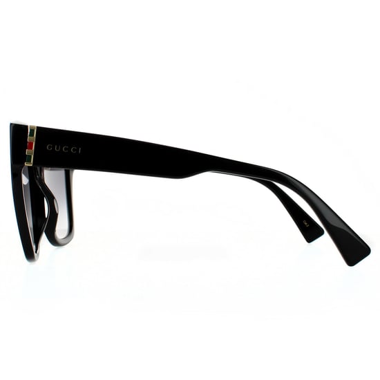 Gucci Square Womens Schwarz Grau Gradient Sonnenbrille - Image 3