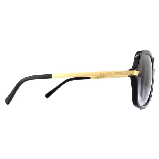 Michael Kors Square Womens Black Gold Grey Grey Gradient Lunettes de soleil - Image 4