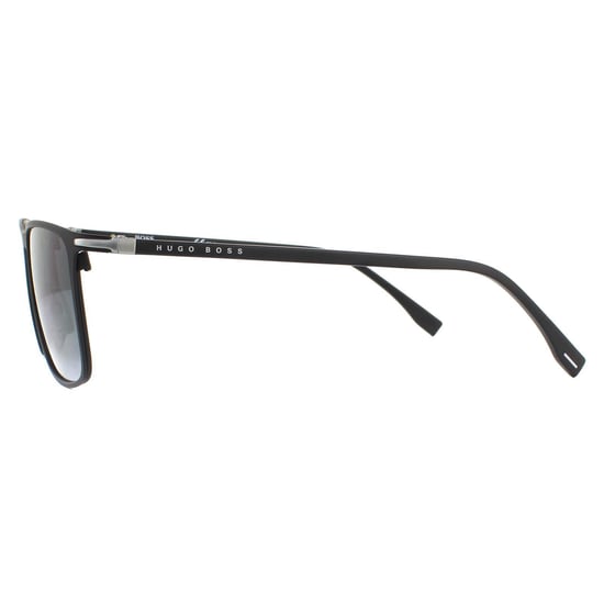 Hugo Boss Rectangle Mens Matte Schwarz Grau Gradient - Image 3