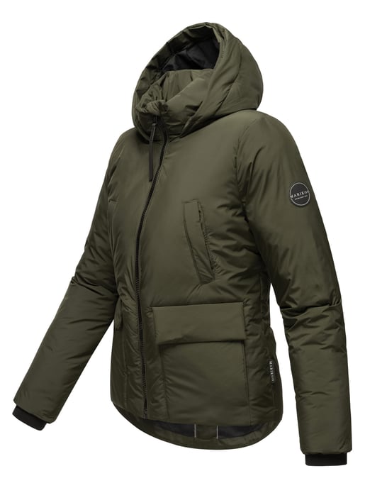 Marikoo Damen Winterjacke kurz mit Kunstfell & Teddyfutter – Morinaa - Image 4