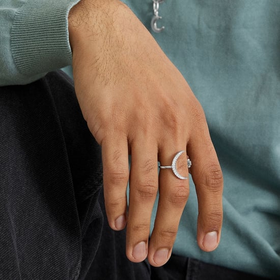 Ring Luxenter Meral, mit glänzenden Zirkonen, rhodiniert - Image 3
