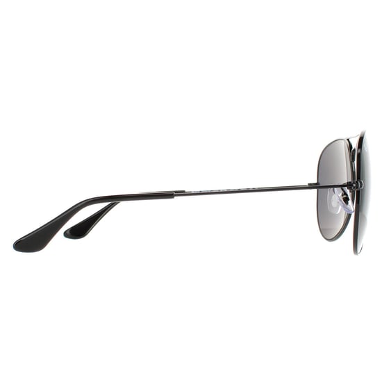 Ray-Ban Aviator Unisex poliert schwarz/schwarz polarisiert Aviator 3025 Sonnenbrille - Image 4