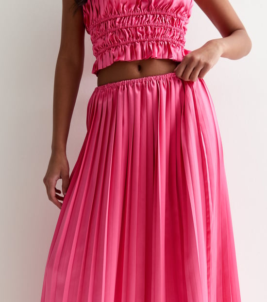 Rosa Faltenrock Maxi Rock - Image 2