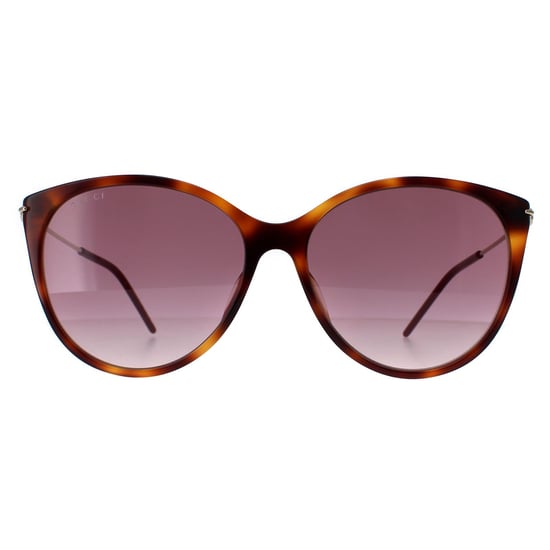 Gucci Cat Eye Damen Havanna Gold Rot Farbverlauf GG1268S - Image 1