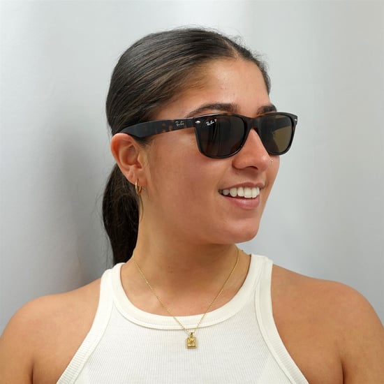 Lunettes De Soleil Ray-Ban Nouveau Wayfarer 2132 902/57 Tortue Brun Polarisé 55mm - Image 5