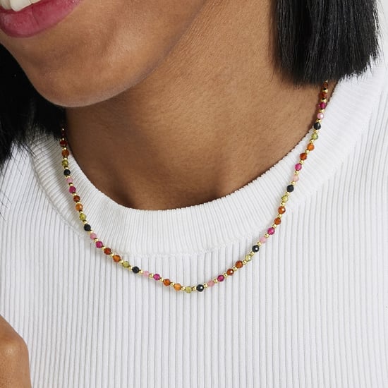 Luxenter Multicolor Kristall-Halskette aus 18K Gelbgold - Irfoa - Image 3