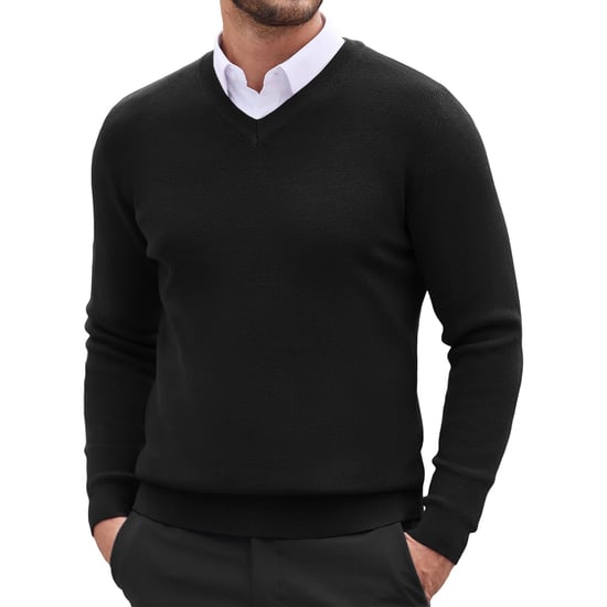 Cappuccino Italia Mock Pullover für Herren. Der Mock Pullover besteht aus 50% Baumwolle und 50% Acryl und hat eine normale Passform. Der Pullover hat einen Hemdkragen, der an den Pullover angenäht ist.  Marke: Cappuccino ItaliaModellname: Mock Pullover (m - Image 2