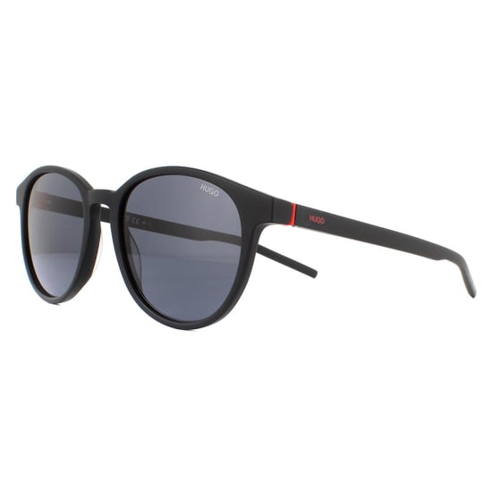 Hugo by Hugo Boss Runde Mens Matte Schwarz Grau Sonnenbrille - Image 2