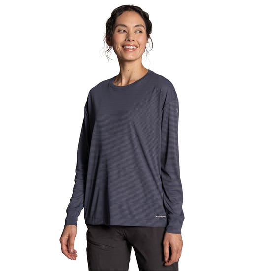 Craghoppers - T-Shirt für Damen, Nosilife, Langärmlig (Anthrazit) - Image 1