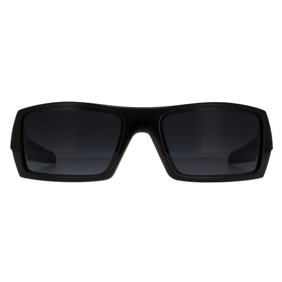 Oakley Wrap Herren Polierte Schwarz-Grau Sonnenbrille - Image 1