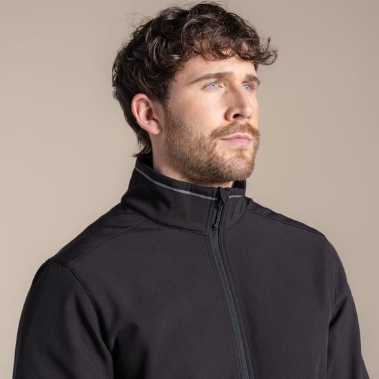 Craghoppers - "Expert Basecamp II" Softshelljacke für Herren (Schwarz) - Image 4