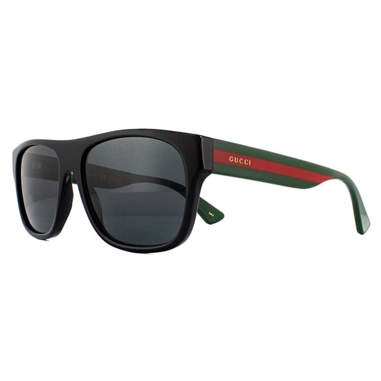 Gucci Rectangle Mens Schwarz Grün Rot Grau Sonnenbrillen - Image 2