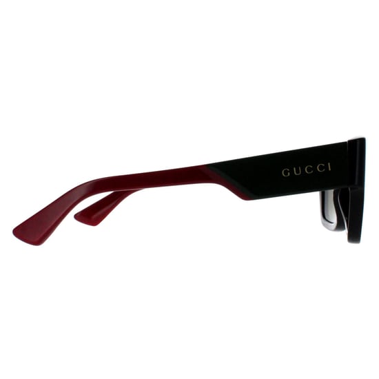Gucci Square Herren Schwarz mit Grün und Rot Grün GG1668S - Image 4