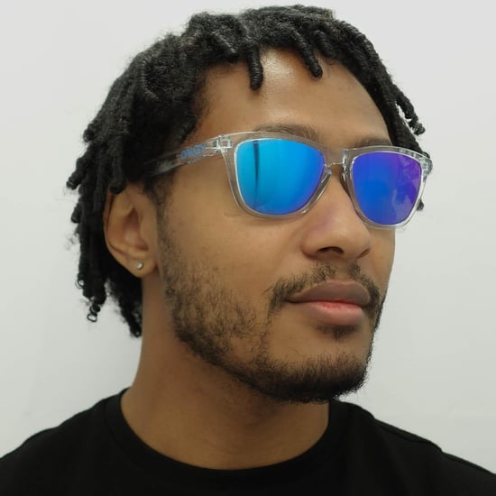Oakley Rechteck Unisex Kristall klar Prizm Saphir Sonnenbrille Froschhaut - Image 6