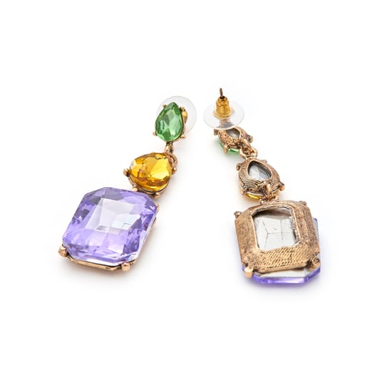 Luxenter Purpurkristall-Ohrringe aus 18k Gelbgold - Phiaqua - Image 6