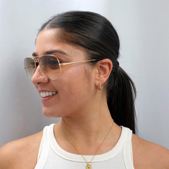 Ray-Ban Sonnenbrille Aviator Metall II RB3689 914751 Gold Braun Verlauf - Image 5