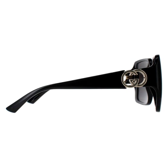 Gucci Square Womens Schwarz mit Gold Grau GG1692S - Image 4