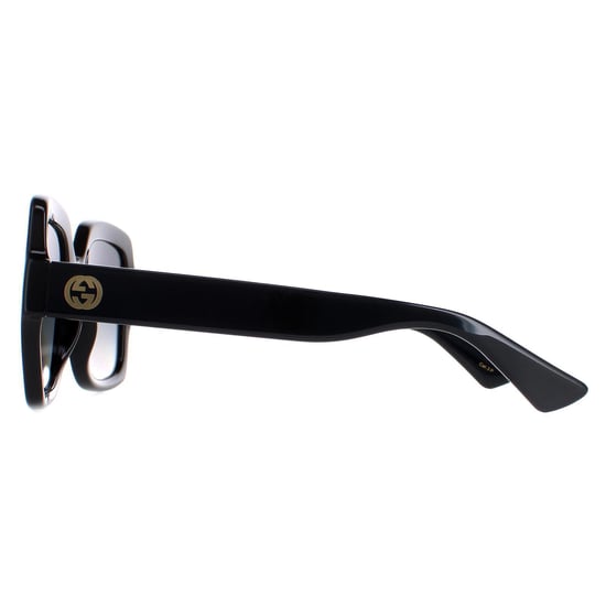 Gucci Square Womens Schwarz Grau Gradient Polarisiert GG1337S - Image 3