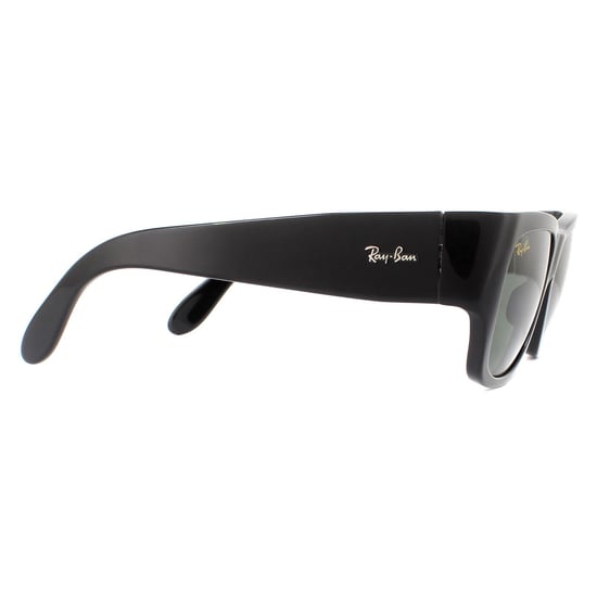 Ray-Ban Lunettes De Soleil Nomad RB2187 901/31 Brillant Noir Vert G-15 - Image 4