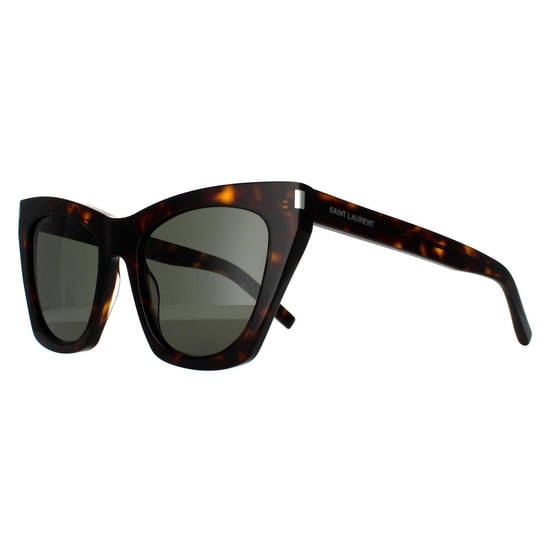 Saint Laurent Cat Eye Damen Sonnenbrille Havanna Grau - Image 2