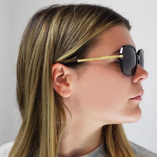 Michael Kors Square Womens Black Gold Grey Grey Gradient Lunettes de soleil - Image 6