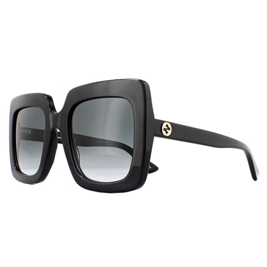 Lunettes De Soleil Gucci Gg0328s 001 Dégradé Gris Noir - Image 2