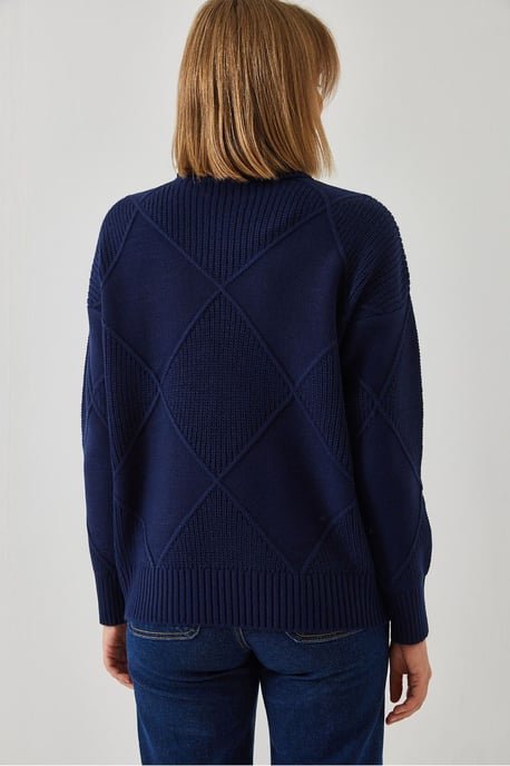 Strukturierter Rollkragenpullover - Image 3