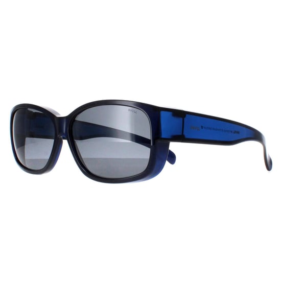 INVU Rectangle Unisex Transparent Blau Blau Polarisiert E2401 - Image 2